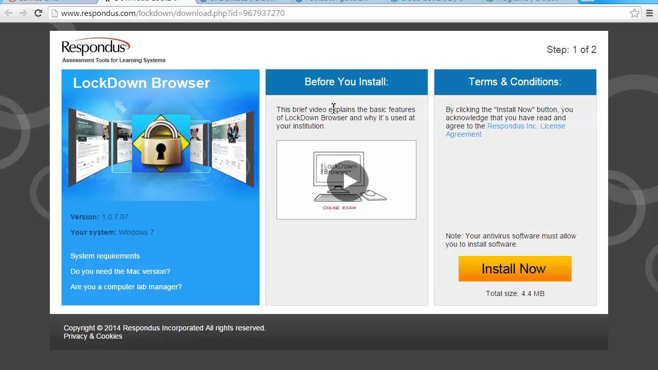 lockdown browser install